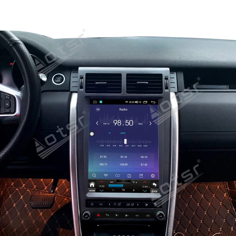 Android 14 CarPlay 12 1-дюймовый автомобильный радиоприемник для Land Rover Discovery Sport 2016-2020
