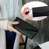 women smart wallet credit bank card holder fashion wild purse texture business casual long tassel wallet brand pu leather purse