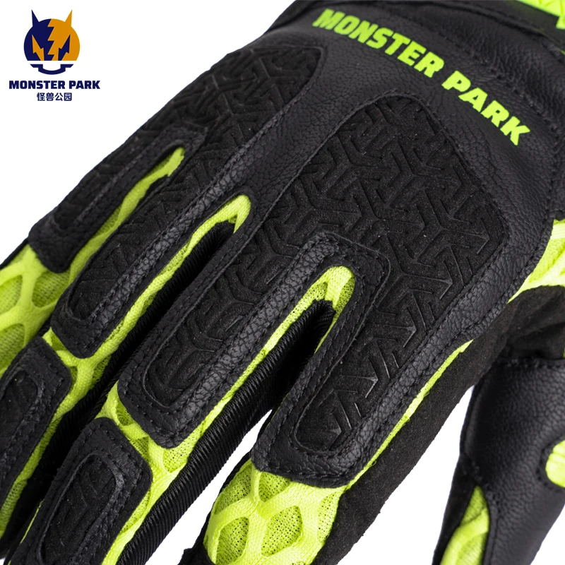 MONSTER PARK мотоциклетные перчатки Guantes мото сенсорный экран летние дышащие полная