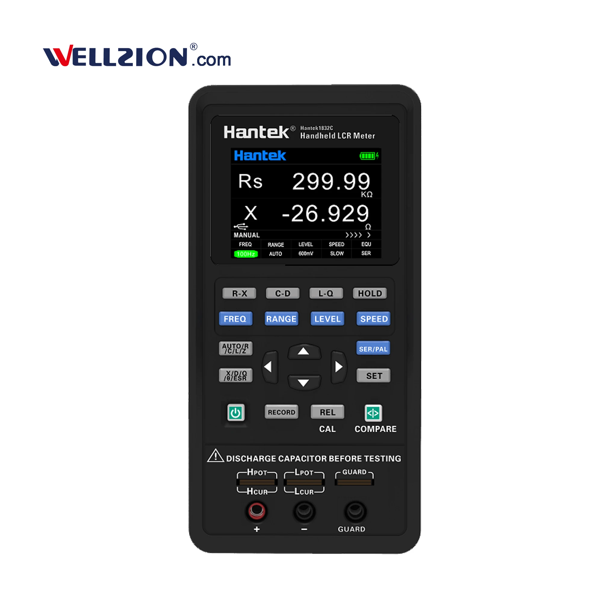 

Ручной Цифровой LCR метер Hantek1832C, от 100 Гц до 40 кГц