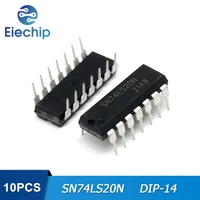 10pcs sn74ls20n dip14 sn74ls20 74ls20 dip integrated circuit electronics