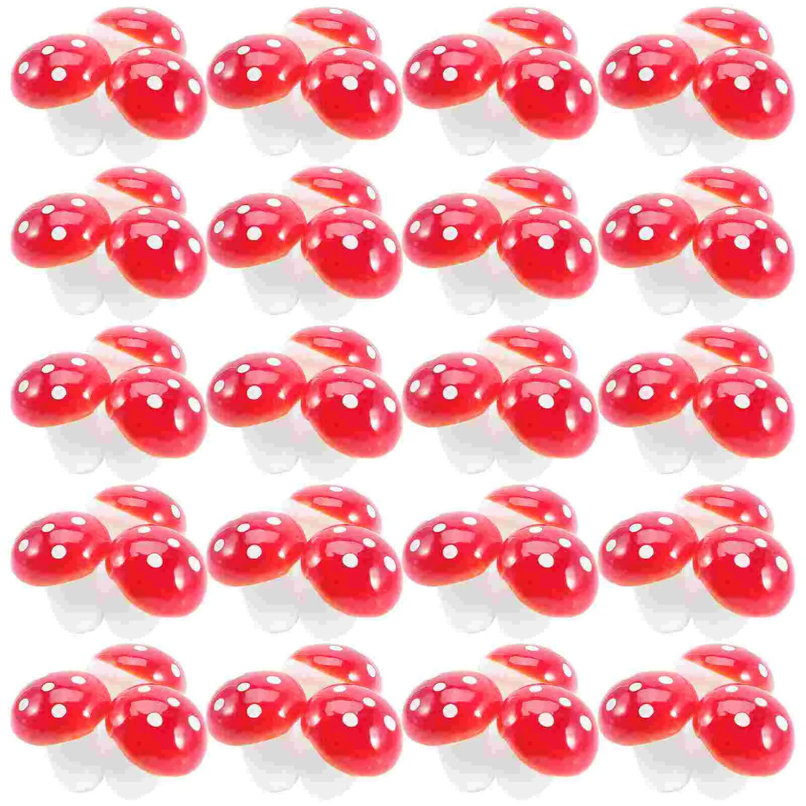 

100pcs Mini Fake Mushrooms Cake Decoration Moss Micro Landscape Ornament