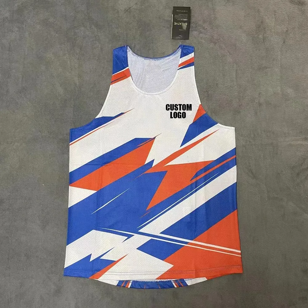 S Clothing Guys Sleeveless Vest Athlete Track Field Singlet