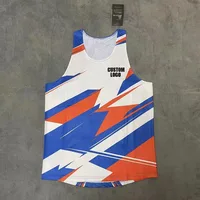 Brand Run Athletics Tank Top Runnning Speed Singlet Fitness Shirt Mens Clothing Guys Sleeveless Vest Athlete Track Field Singlet