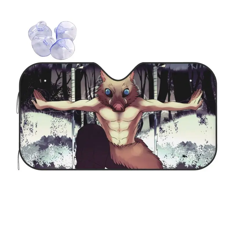 

Призрачный рассекающий аниме автомобильный солнцезащитный козырек мультяшный анимационный автомобиль защита от УФ-лучей автозапчасти Декоративный Козырек