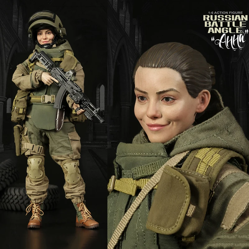 

SUPERMC TOYS M-082 1/6 Scale Russian Special Forces Soldier Battle Angle Ahha 12" Female Action Figures Full Set Model for Gift