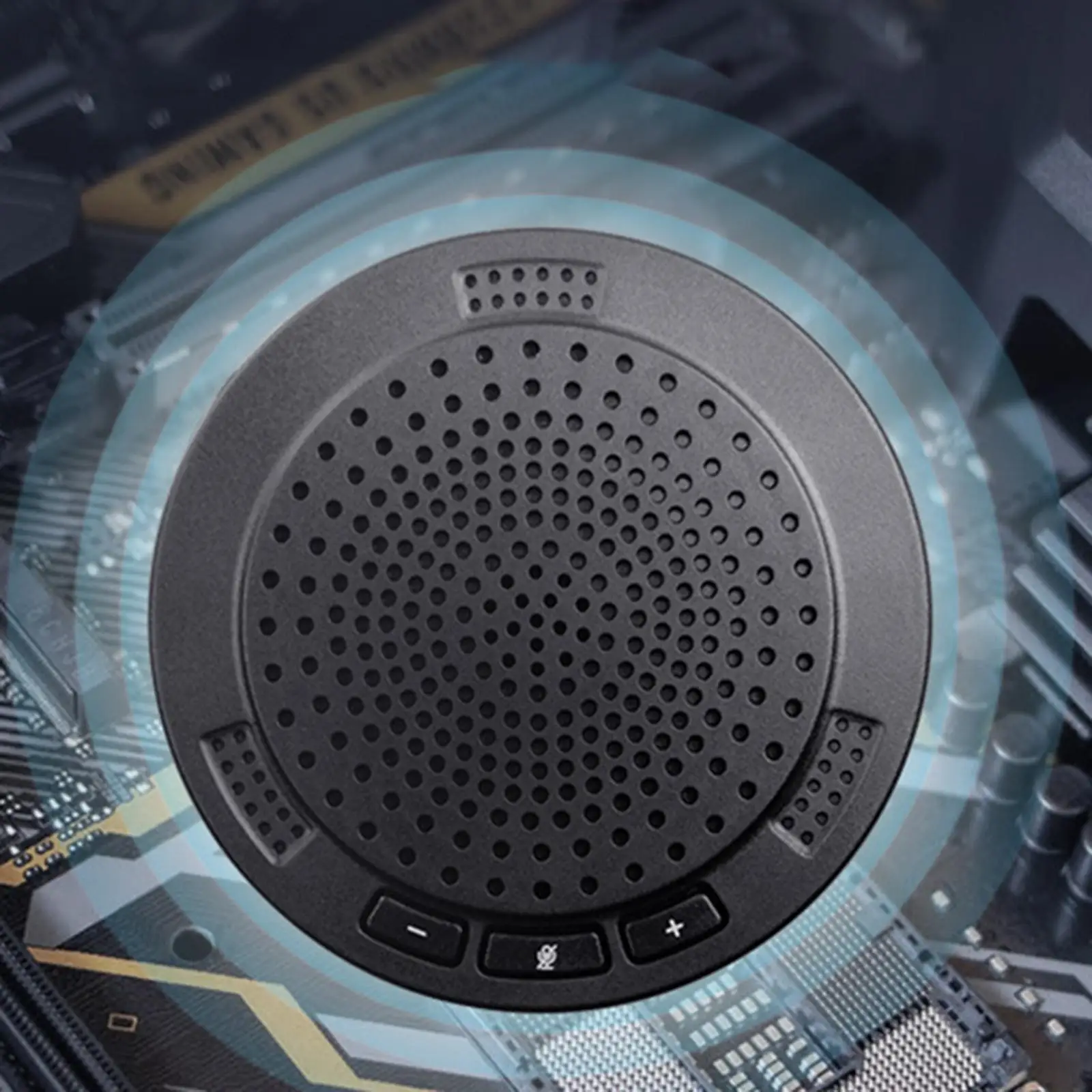 

Speaker with Microphone Pickup Reduction Mute for Laptop Webinar