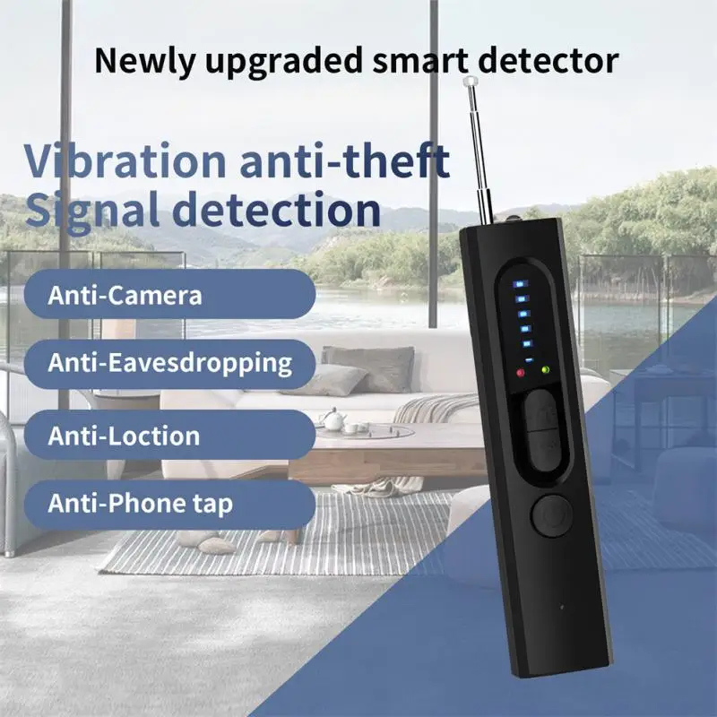 

Mini Tracker Finder Anti Spy Hidden Camera Detector Anti-candid Eavesdropping Detector Spy-cam Bug Finder Led Infrared Scanning