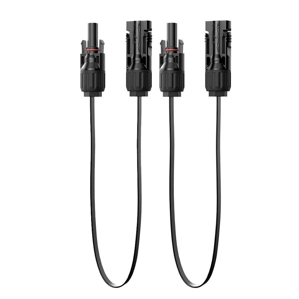 Super Flat Cable Solar Cable Cable Home.yard Office Copper No More Drilling Panel Connector Adapter Quickly Connect
