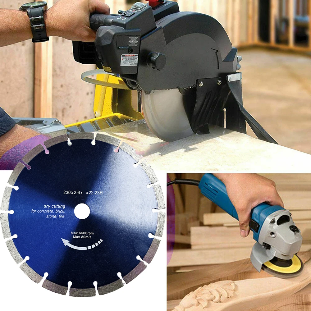 

230mm Cutting wheel Concrete Diamond Blades 12mm Segment Height Universal For angle grinder Dry cut New Durable