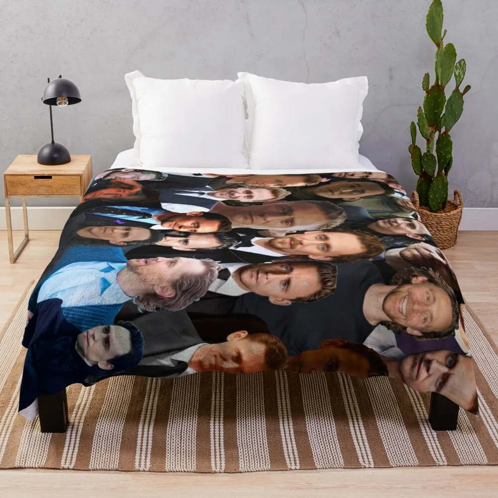 

Tom Hiddleston Photo Collage Throw Blanket fuzzy blanket velvet Hair blanket