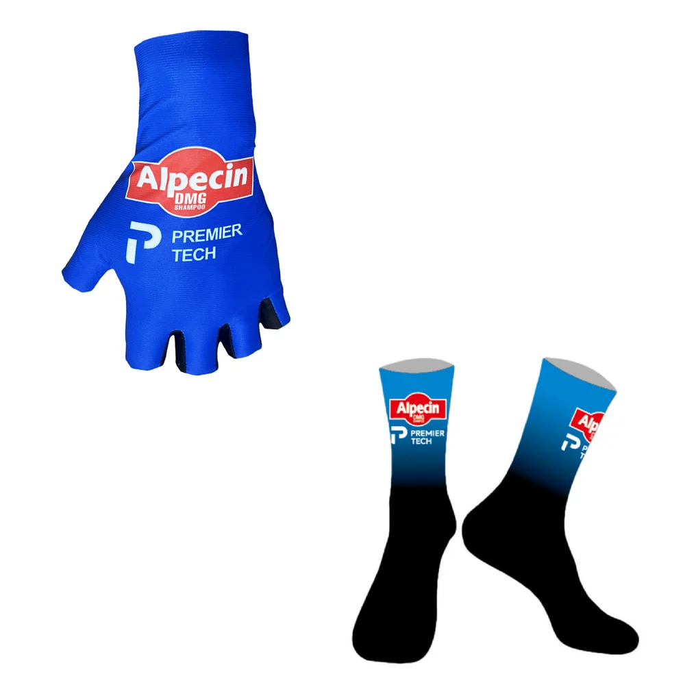 Фото Велоперчатки/носки/полиэстеровые кепки Team Alpecin Premier Tech 2026 (пара) №2
