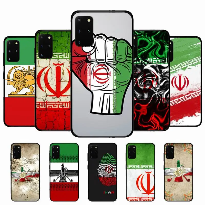 

Iran Flag Phone Case for Samsung S10 21 20 9 8 plus lite S20 UlTRA 7edge