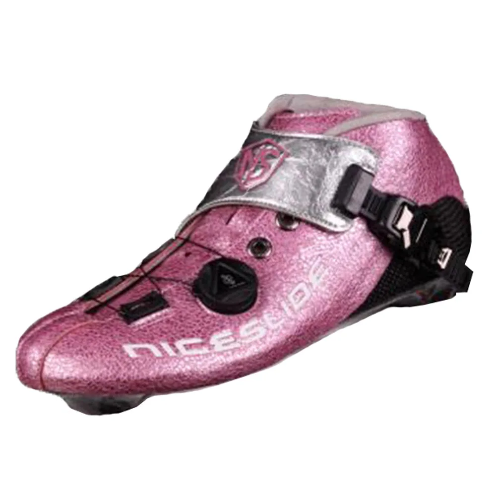 Фото 1Pair Original Niceslide Speed Inline Skate Boots Self locking Carbon Fiber Professional Competition Speeding Skate Race Skating №5