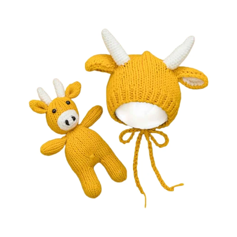 

Cute Baby Photography Props Wrap Photo Shot Set Newborn Photography Hat Doll