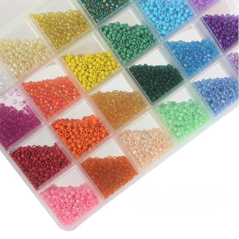 3mm Glass Seed Beads For Jewelry Making Set Diy Charms For Jewelry Making Beads For Jewelry Kit To Make Bracelets And Necklaces