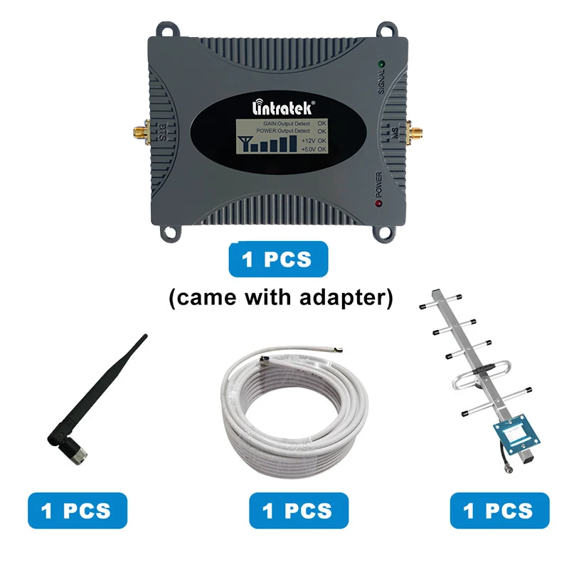 Lintratek GSM CDMA 2G 3G 850 Cell Mobile Phone Signal Booster Repeater 850MHZ 1700 1900 4G Cellular Amplifier Antenna 10M Kit