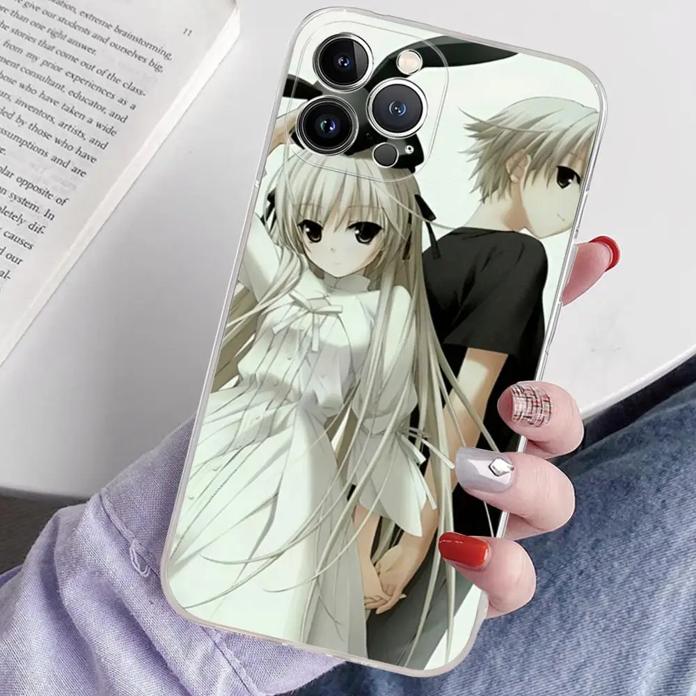 Силиконовый чехол Yosuga No Sora для телефона мягкий iphone 15 14 13 12 11 Pro Mini XS MAX 8 7 6 Plus X XR