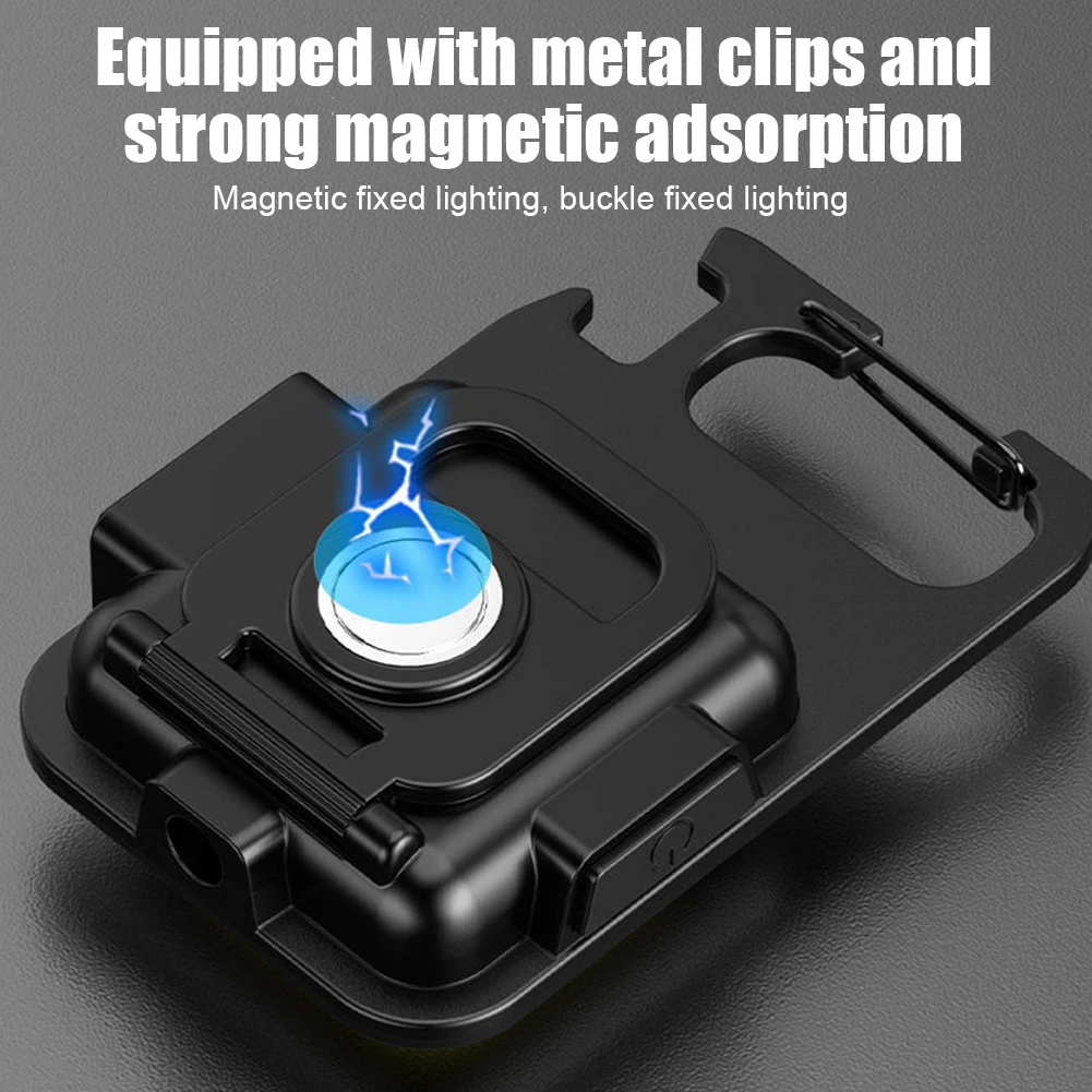 

Многофункциональная кармансветильник вспышка Type-C USB-зарядка открывалка для бутылок для кемпинга рыбалки альпинизма Водонепроницаемая аварийная лампа