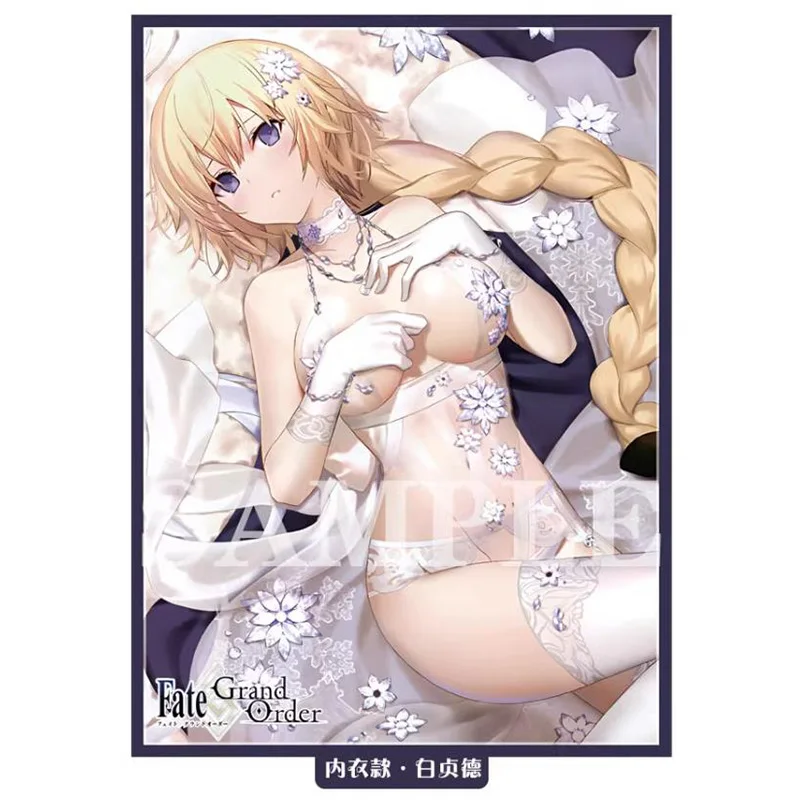 

60 шт./компл. аниме FATE черно-белый рукав для карт с изображением героев искусственной защиты хобби Коллекционная игра аниме подарочные игрушки