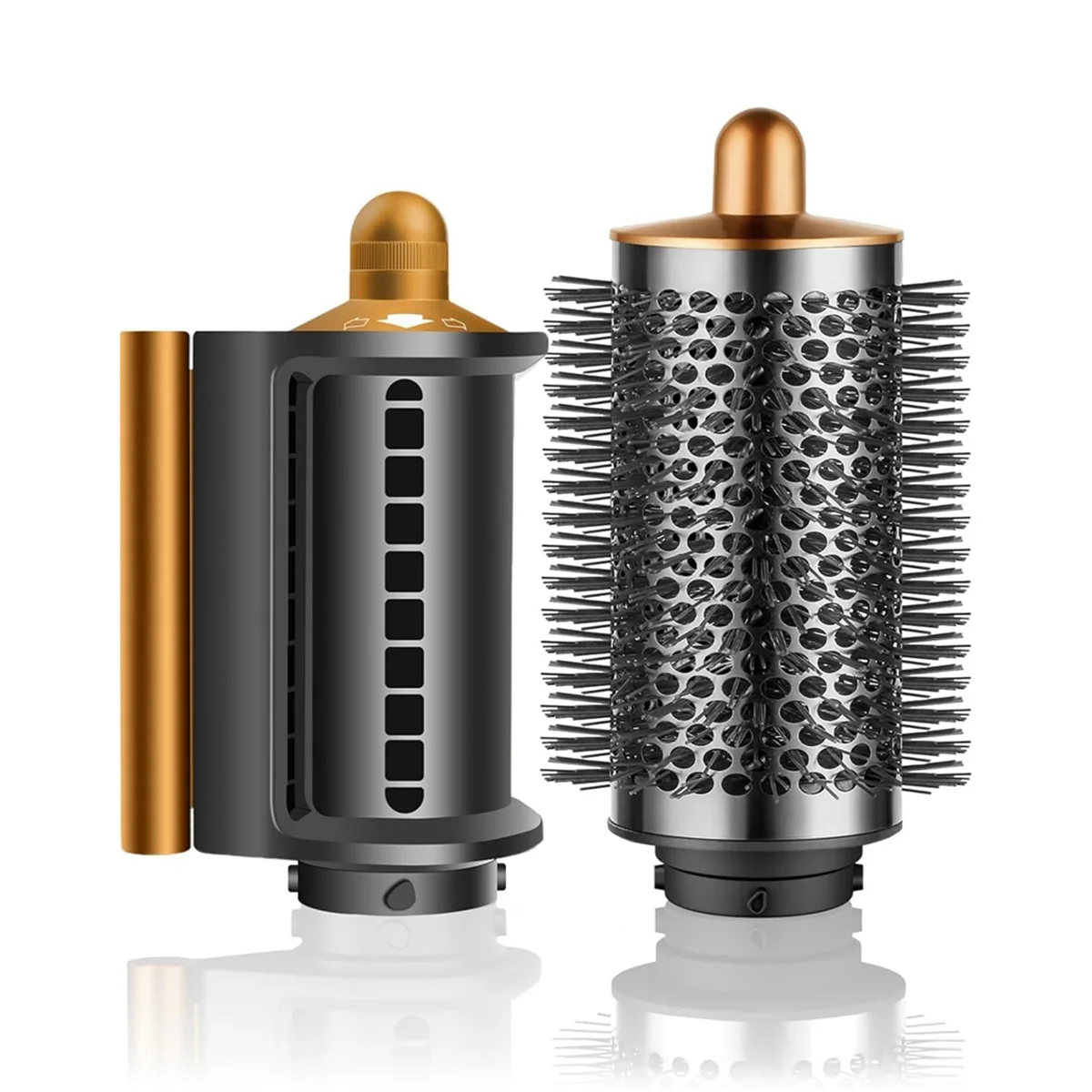 Большая круглая объемная щетка и противоударное сглаживающее приспособление