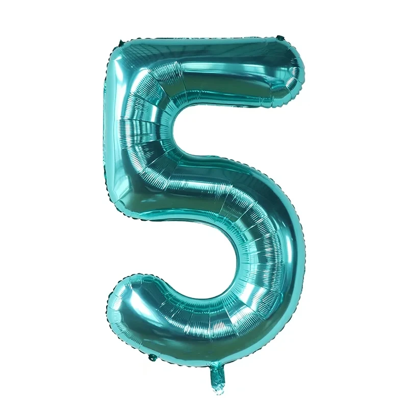 

40inch Number Balloon Blue Number Foil Balloons Baby Shower Child Adult Happy Birthday Wedding Balloons Party Adorn Supplies