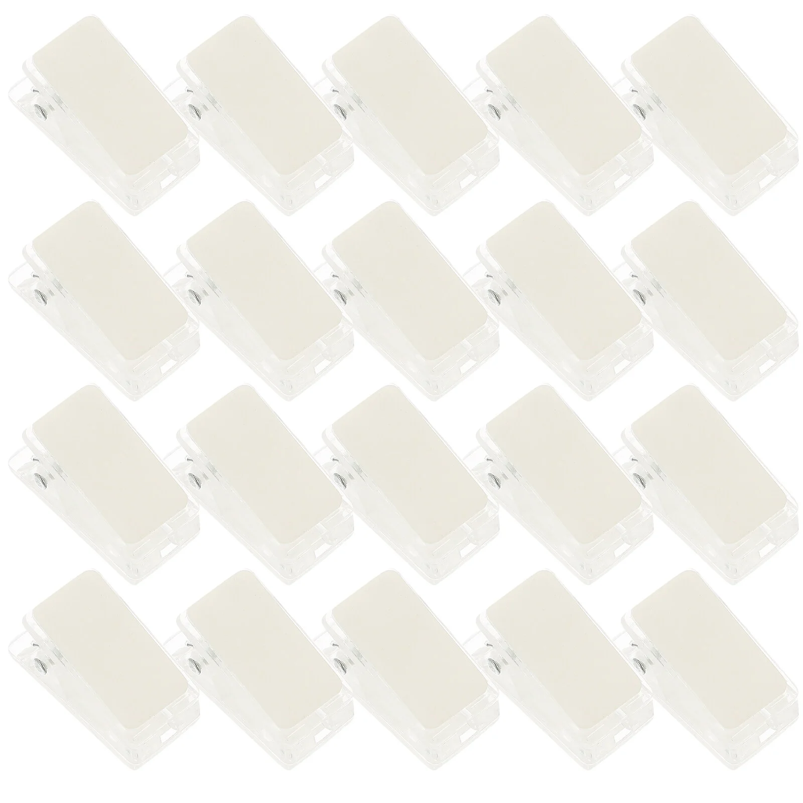 

Crafts Badge Holders Clip Name Tag Self Adhesive Wall Clips Clear Plastic Spring