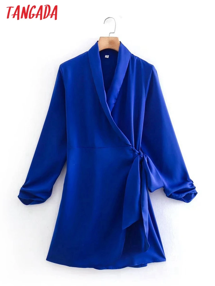 

Платье-Блейзер женское с бантом и длинным рукавом