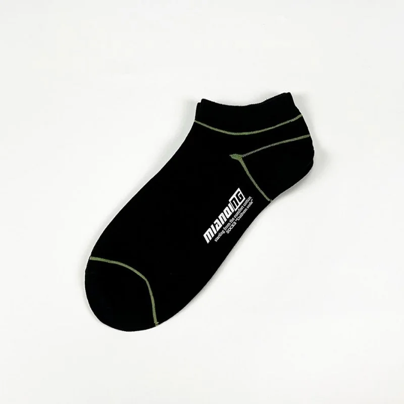 5Pairs Sport Ankle Socks Breathable Sport Casual Fashion Simple Summer Men Boat Socks Outdoor Running Basketball Street Socks