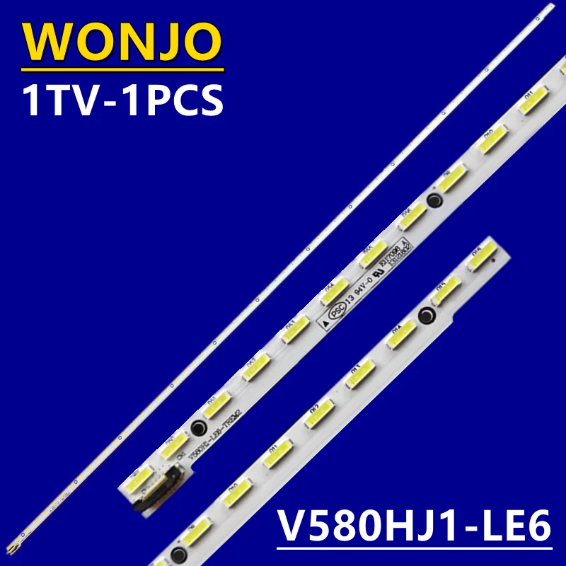 10pcs 64LED 721MM LED backlight strip For Philco PH58E51DSGW PH58E51 V580H1-LE6-TREM2 V580HJ1-LE6
