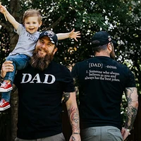 dad defined mens fashion t shirt fathers day tee shirt gifts short sleeve casual tops customized products short sleeve blouses