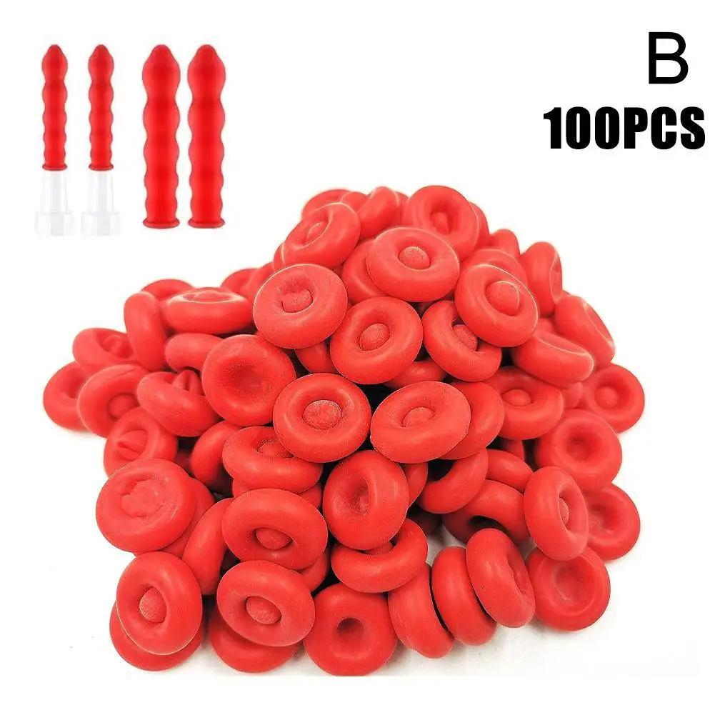 100Pcs Caulk Cap Red Saving Cap Sealer Saver Open Caulking Tube For Sealing And Preserving Eropper Latex Cap Sheat Tool