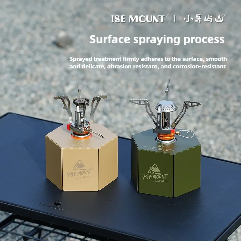 ISE MOUNT Открытый металлический плоский бензобак Защитный чехол Кемпинг Кассетный