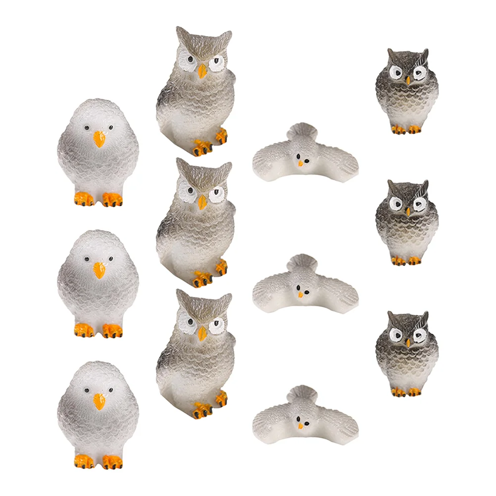 12 шт. Мох Микро Пейзаж Очаровательные Статуи Животных Миниатюры Украшают