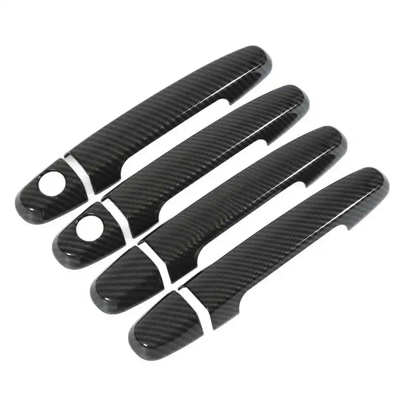 

Carbon Fiber Style Car Exterior Door Handle Protector Cover Door Handle Trim Frame Replacement for Toyota Camry 2002‑2006