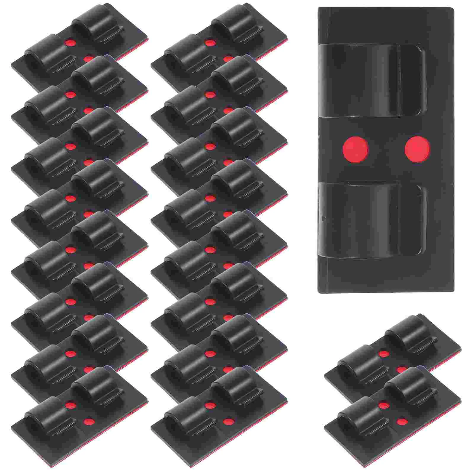 

25 Pcs Wire Clips Cable Light Strip Holder Winder Mounting Acrylic Cord Holders Cables Electric