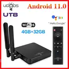 ТВ-приставка UGOOS UT8 PRO, Rockchip RK3568, Android 11,0, DDR4, 8 ГБ, 4 Гб ОЗУ, 64 Гб ПЗУ, WiFi6, 1000M, BT5.0, 4K, 4 Гб, 32 ГБ