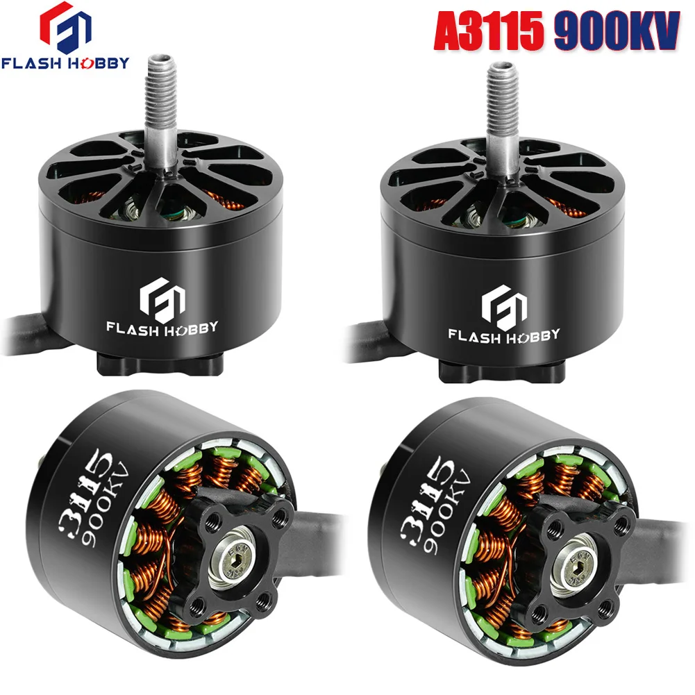 4 шт./лот FLASHHOBBY A3115 3115 900KV бесщеточный двигатель 6S LIPO для FPV Freestyle 9 дюймов 10 дальнего
