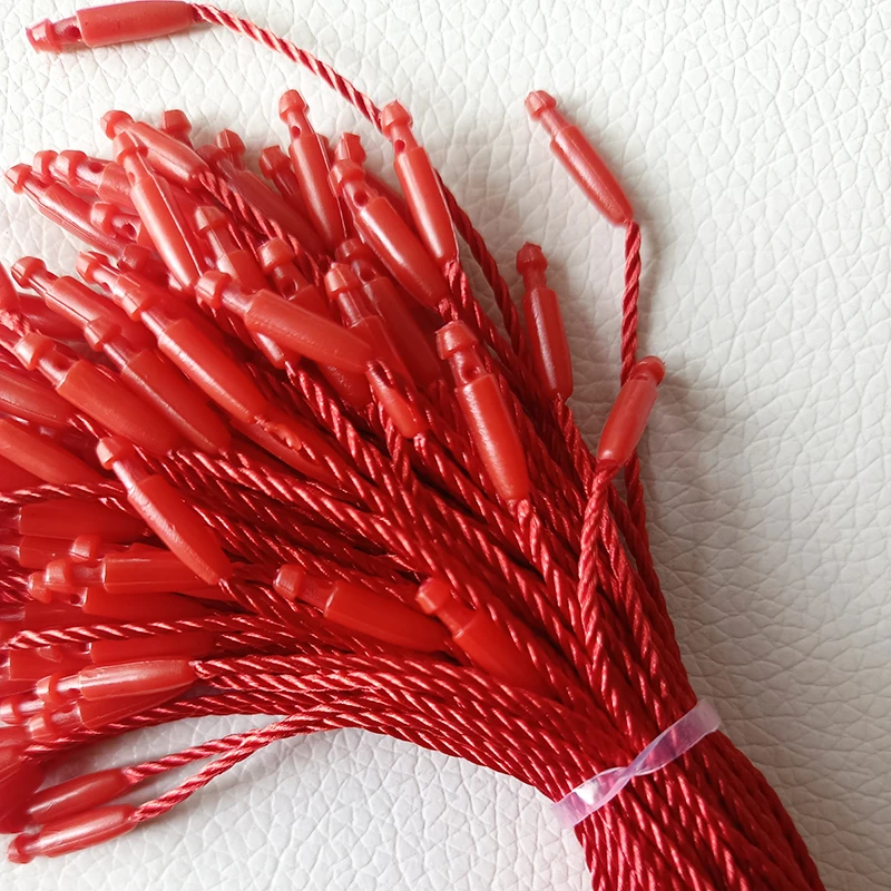 100 шт./компл. этикетки для одежды красная веревка 20 см бирки замки сумок игрушки