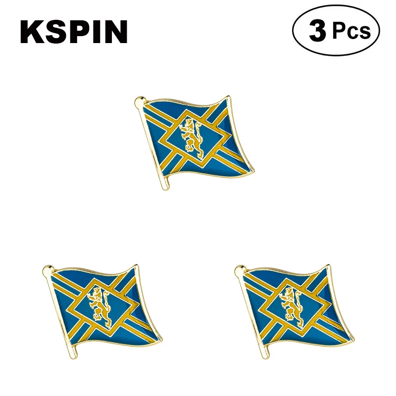 

East Lothian Flag Lapel Pins Badges Brooches 3pcs a lot