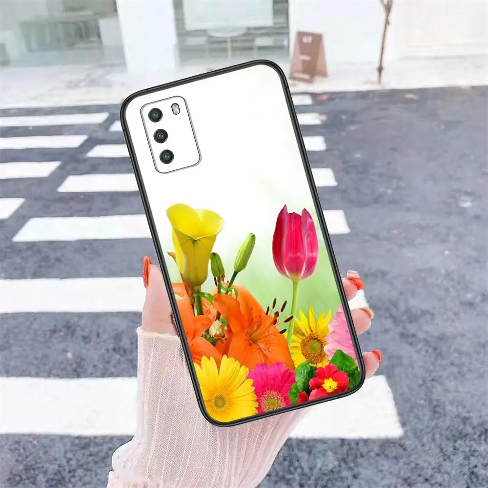 Красивый цветок для OnePlus 5T 6T 7 7T 8 8T 9 Nord CE N100 N10 Pro 5G Nokia C01 X20 Plus дешевый защитный чехол
