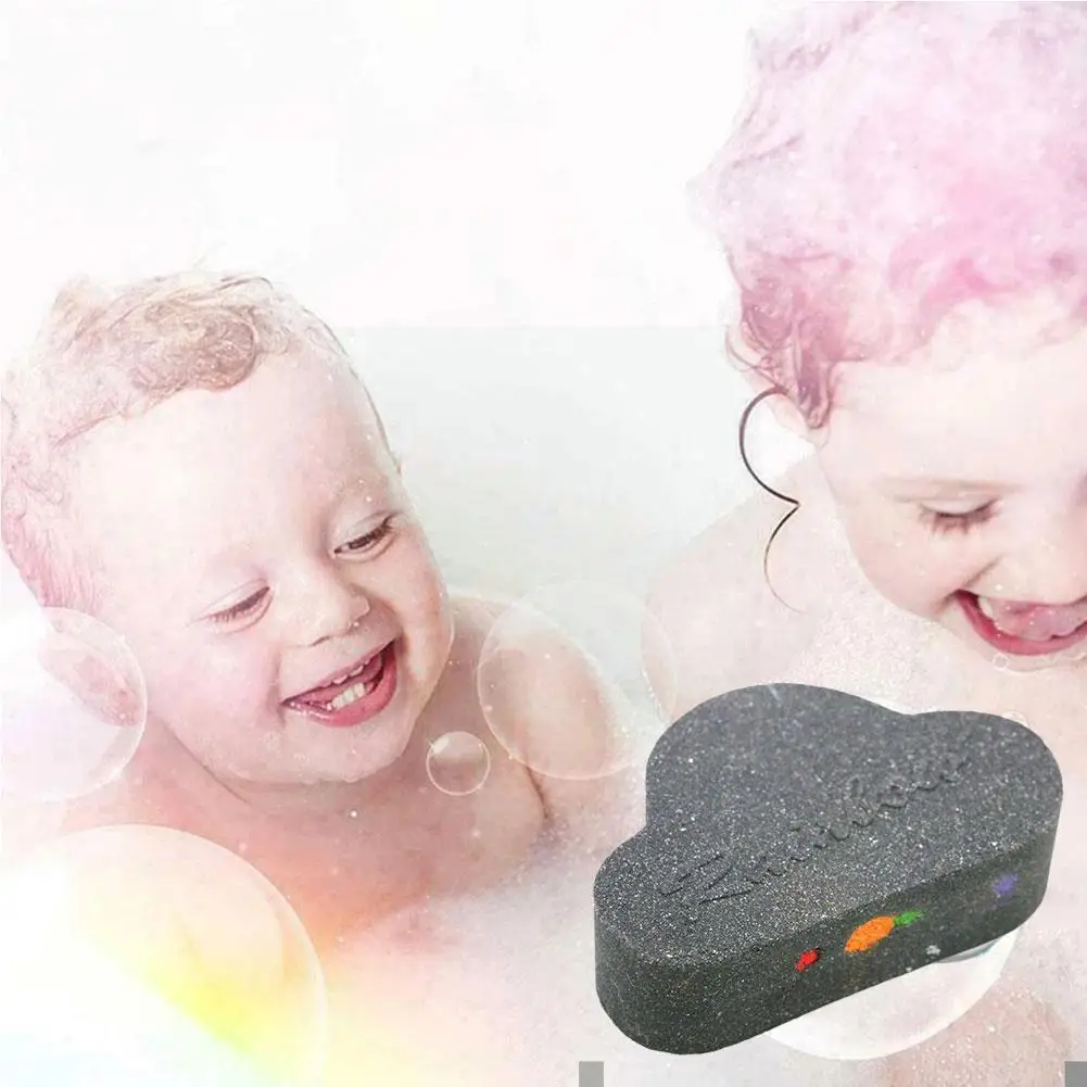 

Rainbow Soap Cloud Bath Salt Moisturizing Exfoliating Cleansing Body Skin Bubble Bath Bombs Multicolor Bubble For Baby B9c5