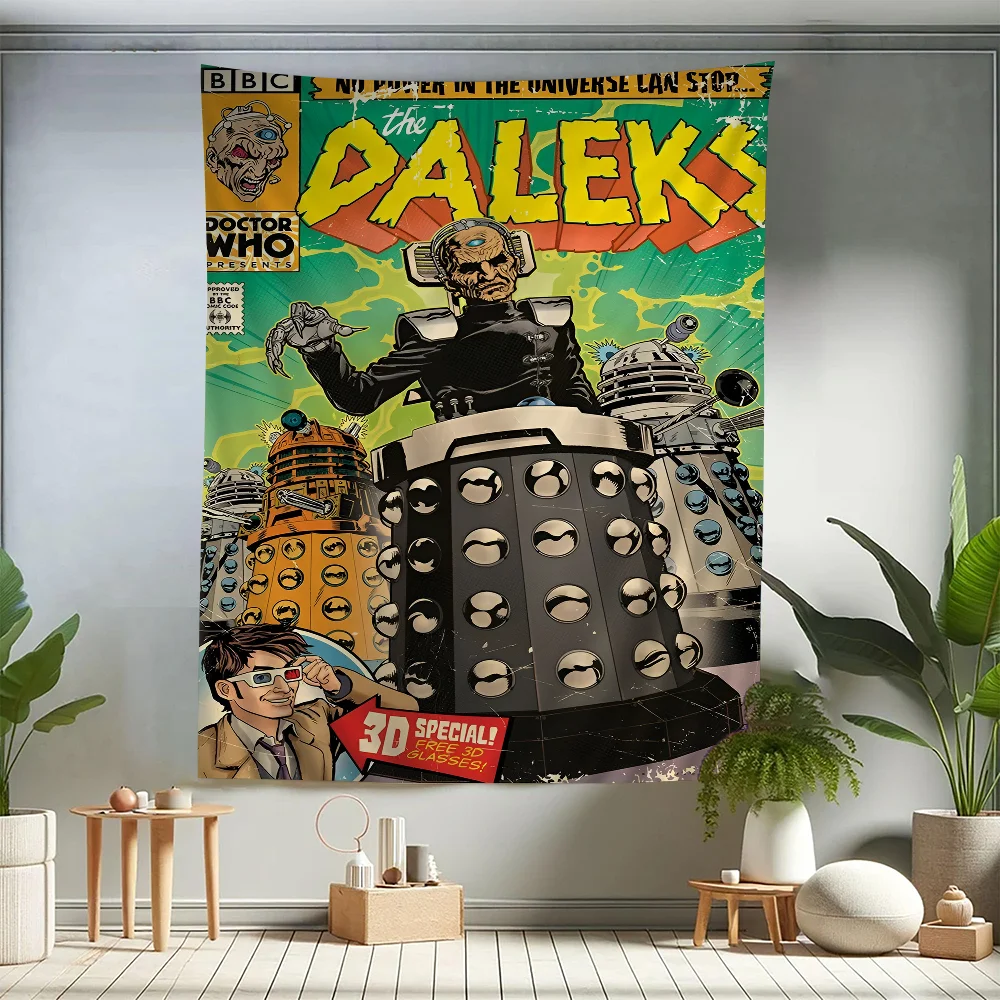 Фильм D-Doctor W-Whos аниме гобелен индийский Будда украшение стены колдовство