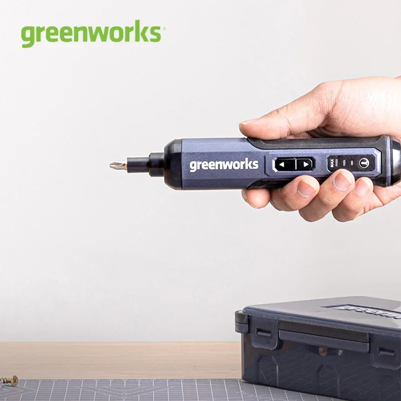 Фото Набор электрических отверток Greenworks, 1-5 Нм, 4 В, мини-аккумуляторная отвертка, 2000 мАч, литий-ионная аккумуляторная батарея USB с набором 26 бит №5