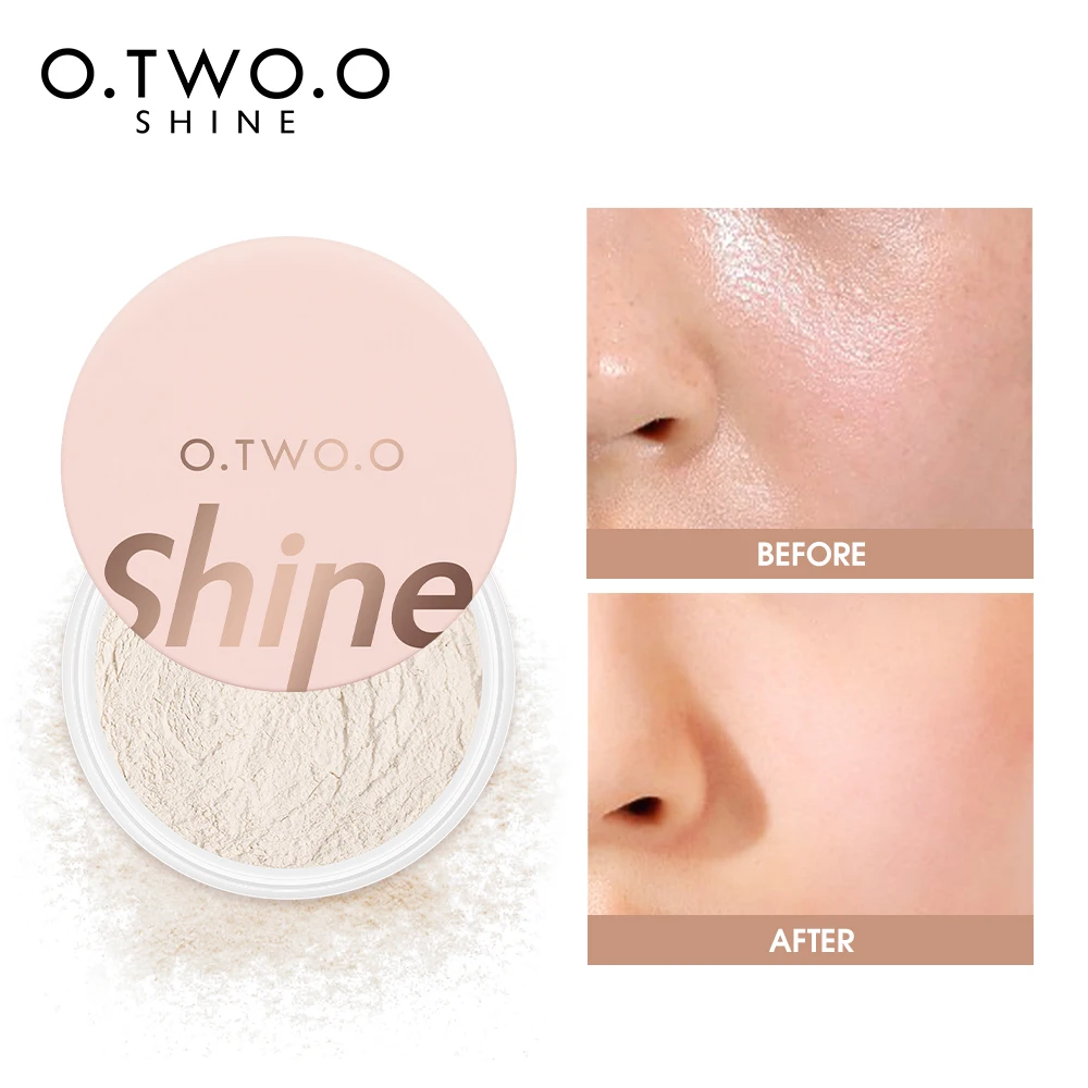 

Matte Loose Powder Makeup Mineral 2 Colors Long-Lasting Setting Finish Oil-Control Coverage Face Powder Womens Cosmetics