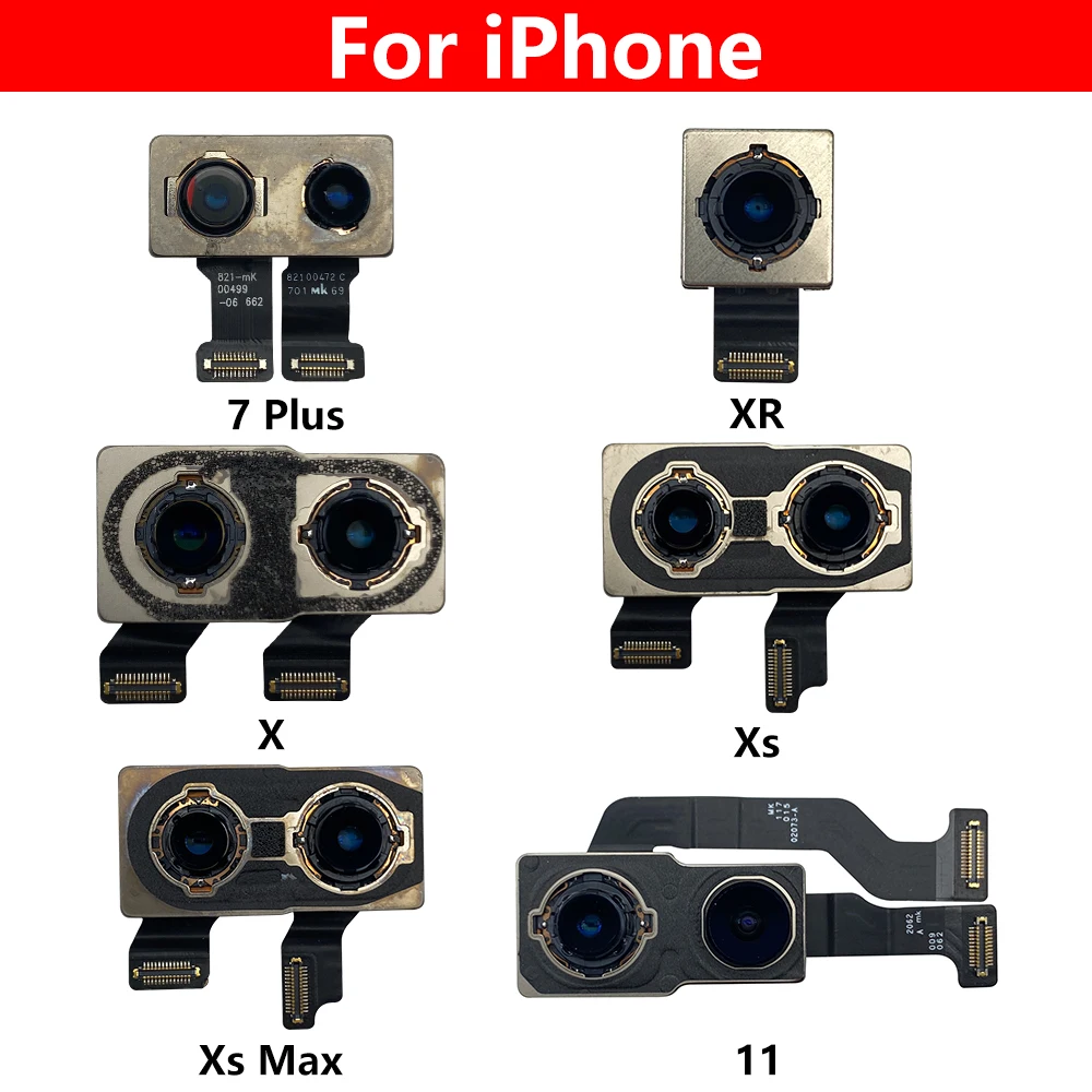 

Задняя камера основной объектив гибкий кабель для камеры для Iphone X XR XS Max 7 Plus/для IPhone 11 12 Pro Max