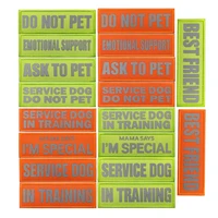 1 pc emotional support do not pet badge patches for ask to pet harness vest pet service dog in training hool and loop patch