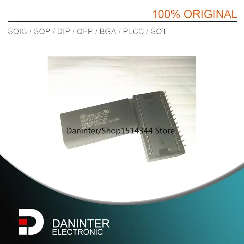 Новый импорт оригинальный MK48T08B-15 MK48T08 MK48T08B-150 DIP28 2 шт./лот