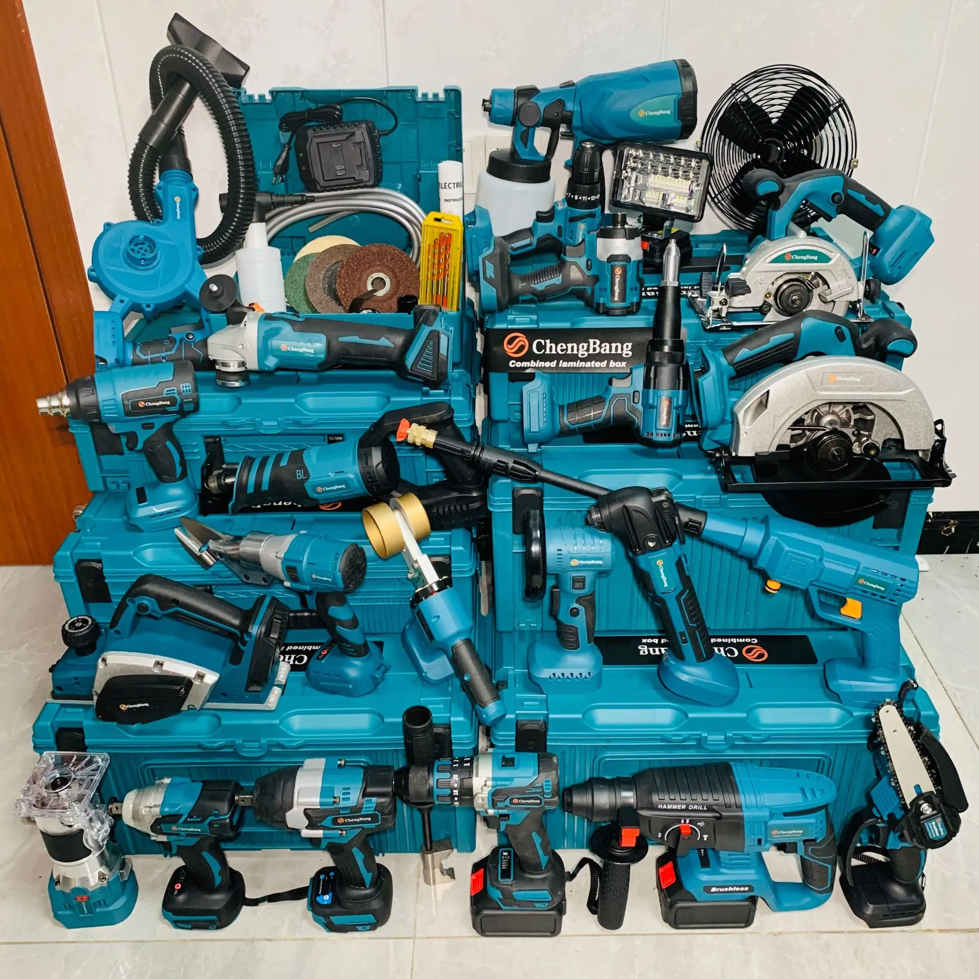 

lithium 24 breathing grinding suit the electric tool cutting plane pruning wrench hole chain saw car wash spray lighting