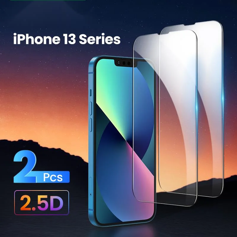 

2PCS Screen Protector For iPhone 13 Pro Max Tempered Glass For iPhone 13 Front Full Cover Protective Glass HD Screen Film